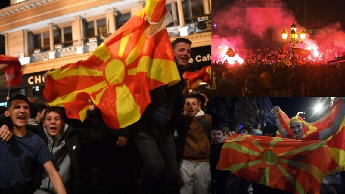 Macedonia del Nord, che impresa! Festa grande per le vie di Skopje