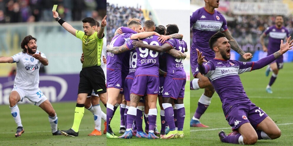 Fiorentina-Empoli svolta in 1': rosso a Luperto, gol Nico Gonzalez