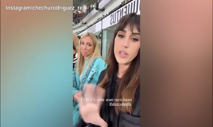 La Juve perde, Cecilia Rodriguez consola Alice Campello