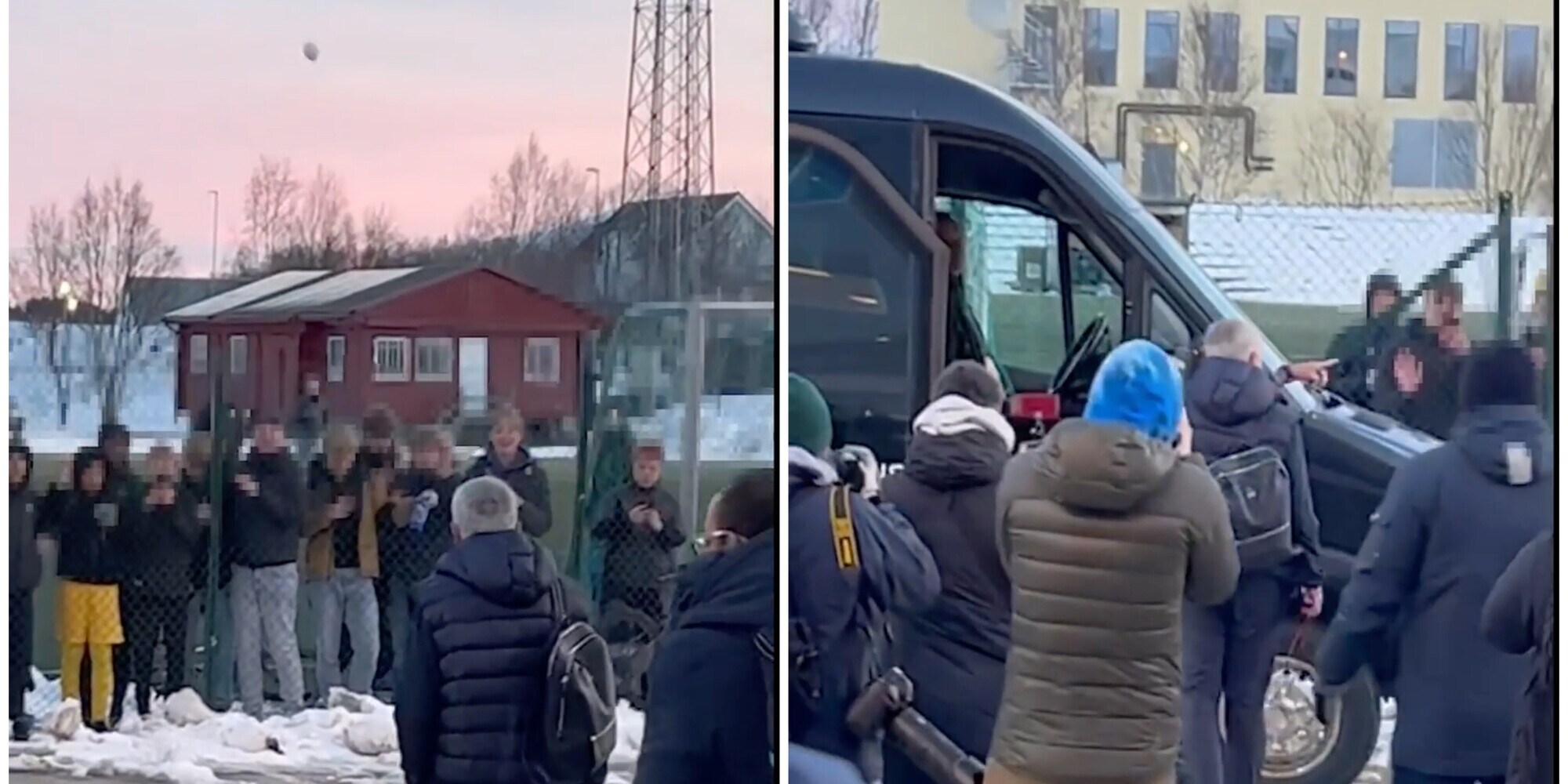 Roma, tifoso del Bodo lancia una palla di neve verso Mourinho, il tecnico non la prende bene