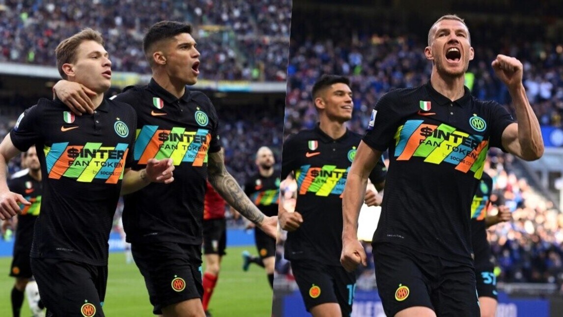 Barella e Dzeko, l'Inter batte il Verona e aggancia il Napoli