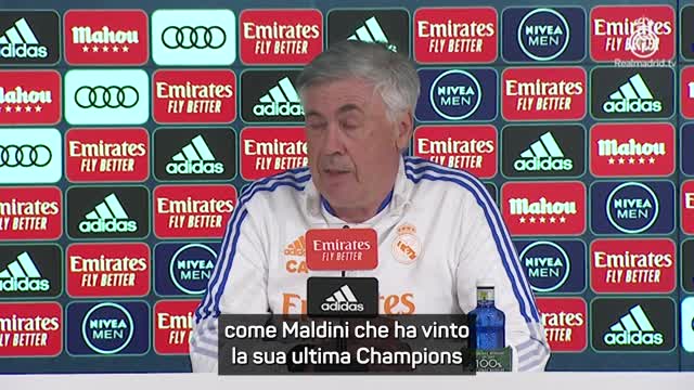 Ancelotti: "Modric come Maldini. Ultima Champions di Paolo a 40 anni"