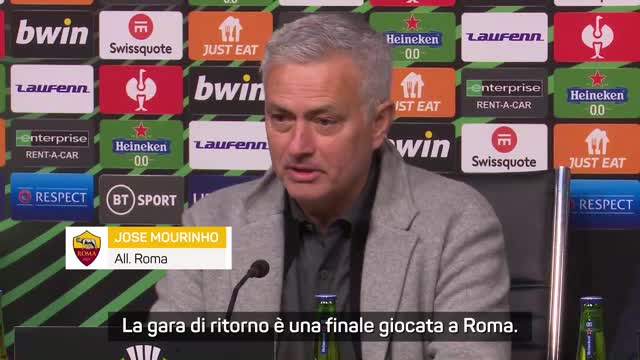 Mourinho: "Il ritorno a Roma è una finale"