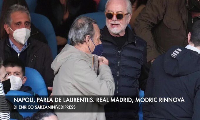 Napoli, parla De Laurentiis. Real Madrid, Modric rinnova