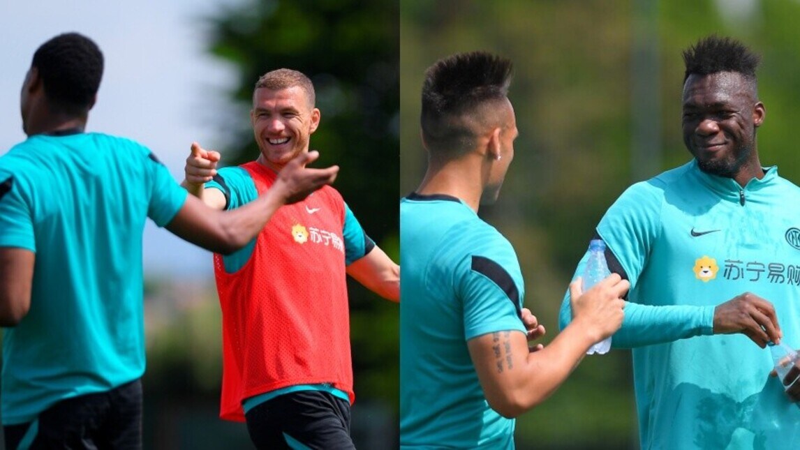 Inter, al lavoro per la Juve tra scherzi e sorrisi