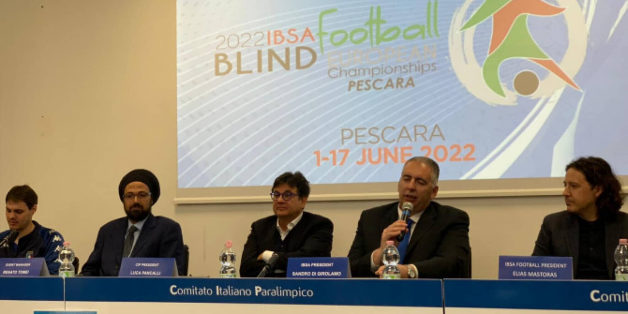 European five-a-side blind football championship, opponents of Italy