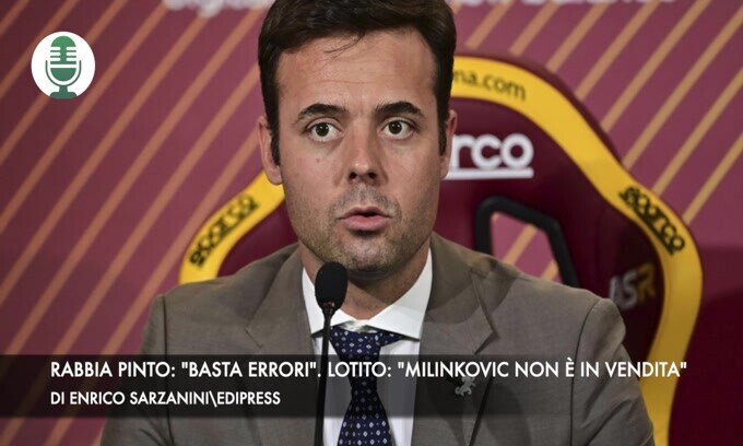 Rabbia Pinto: "Basta errori". Lotito: "Milinkovic non è in vendita"