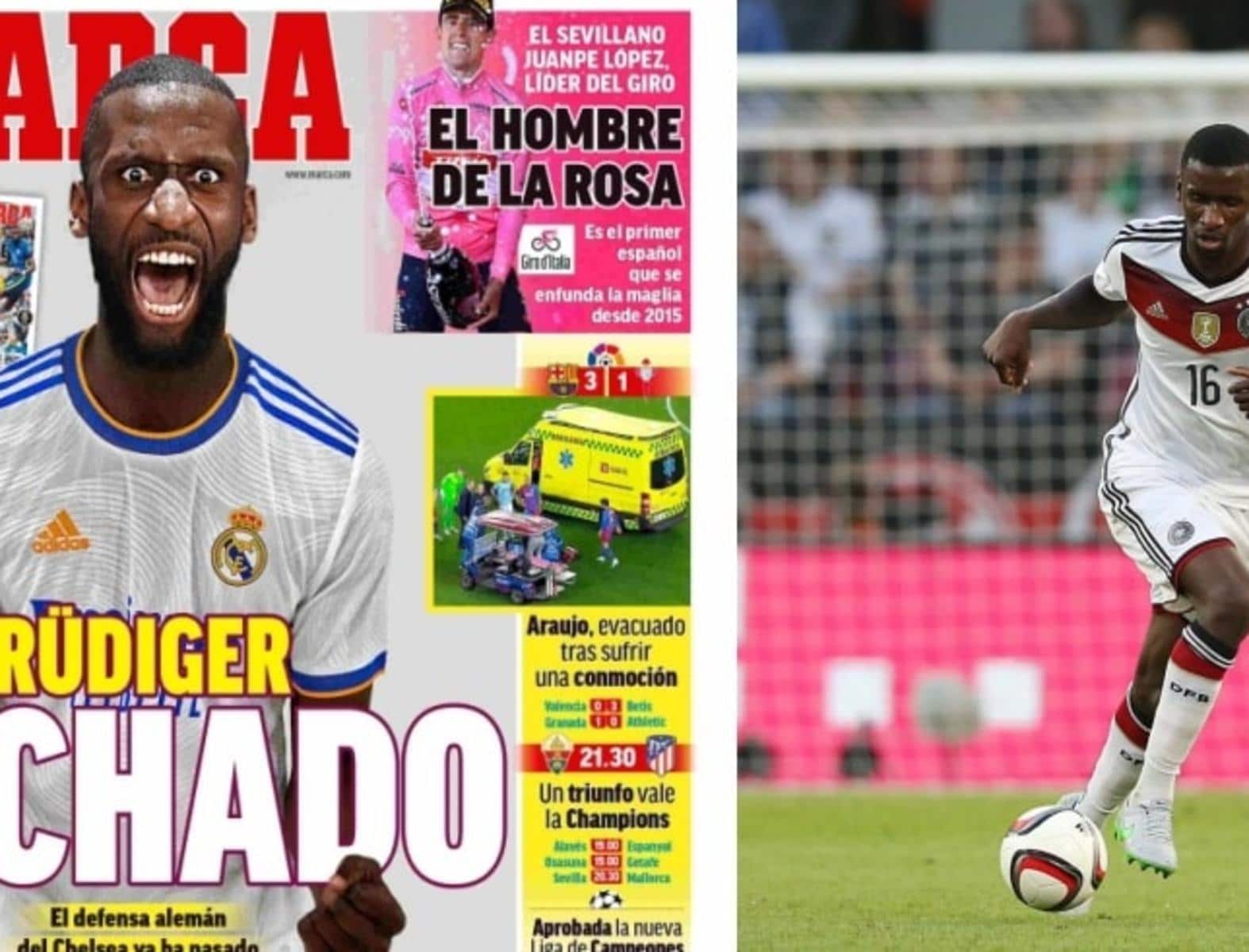"Rudiger è del Real Madrid: clausola rescissoria clamorosa"