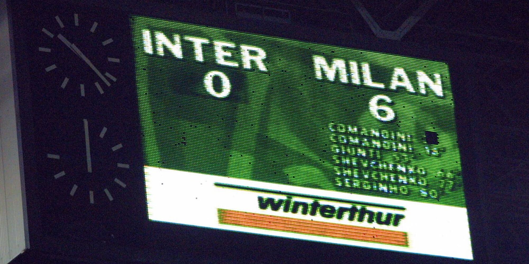 Ventuno anni fa Inter-Milan 0-6: il club rossonero lo ricorda sui social