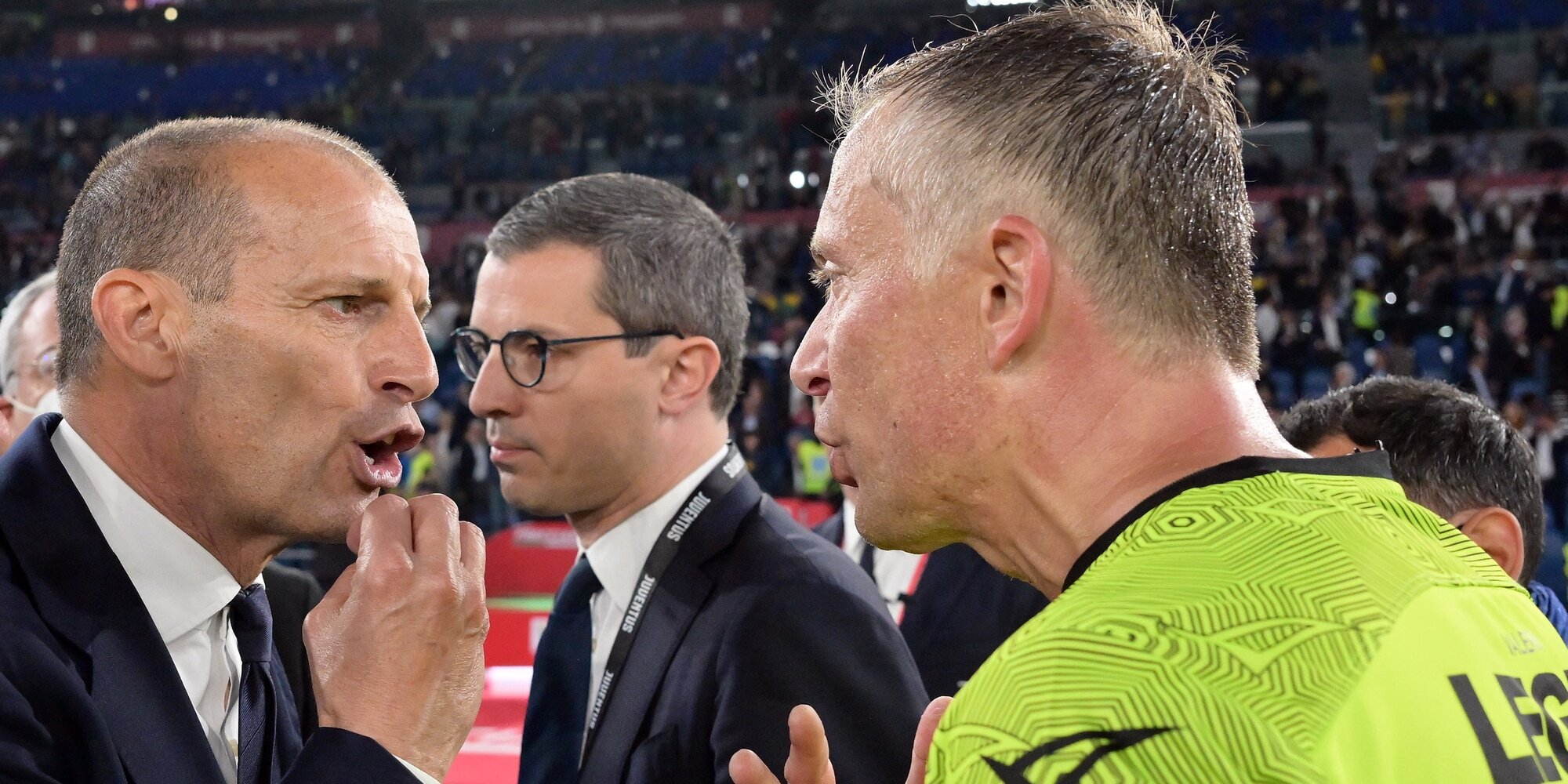 Furia Allegri: litiga con la panchina dell'Inter e viene espulso
