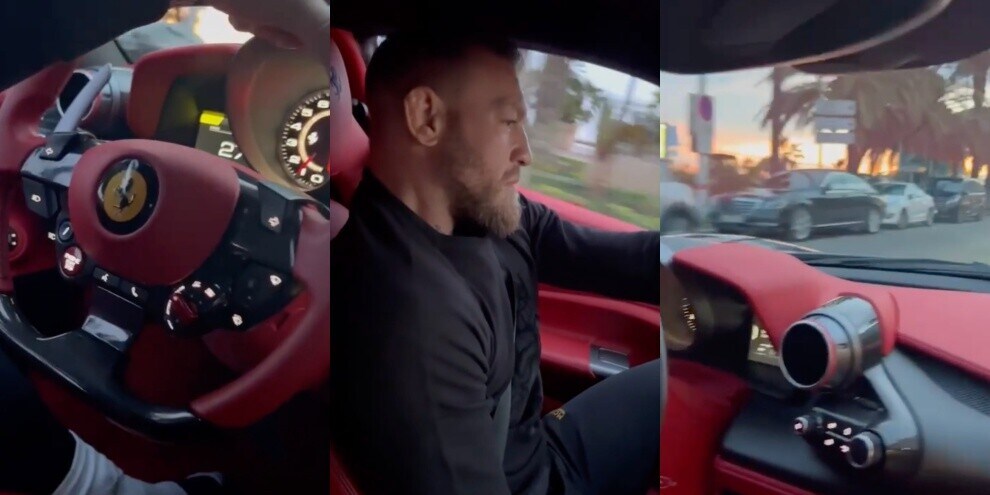 McGregor passione Ferrari: eccolo al volante della F8 Tributo