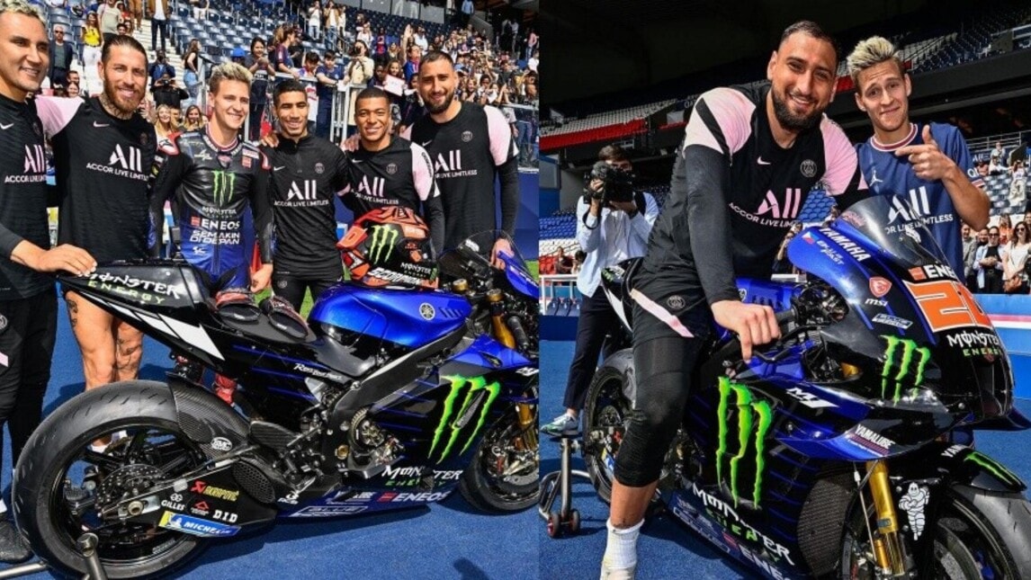 Quartararo e Donnarumma, Neymar e...: lo stadio del PSG si riempie di sportivi