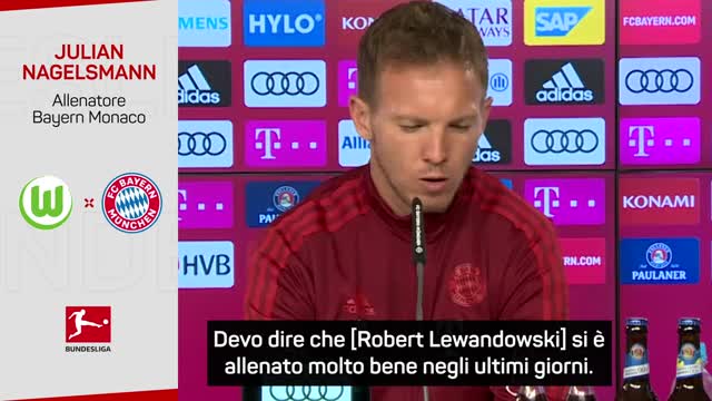 Nagelsmann: "Lewandowski? Chiedete direttamente a lui"