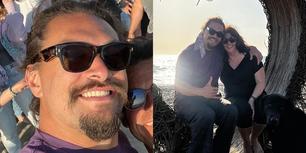 Aquaman a Fregene: Jason Momoa in spiaggia contro la plastica