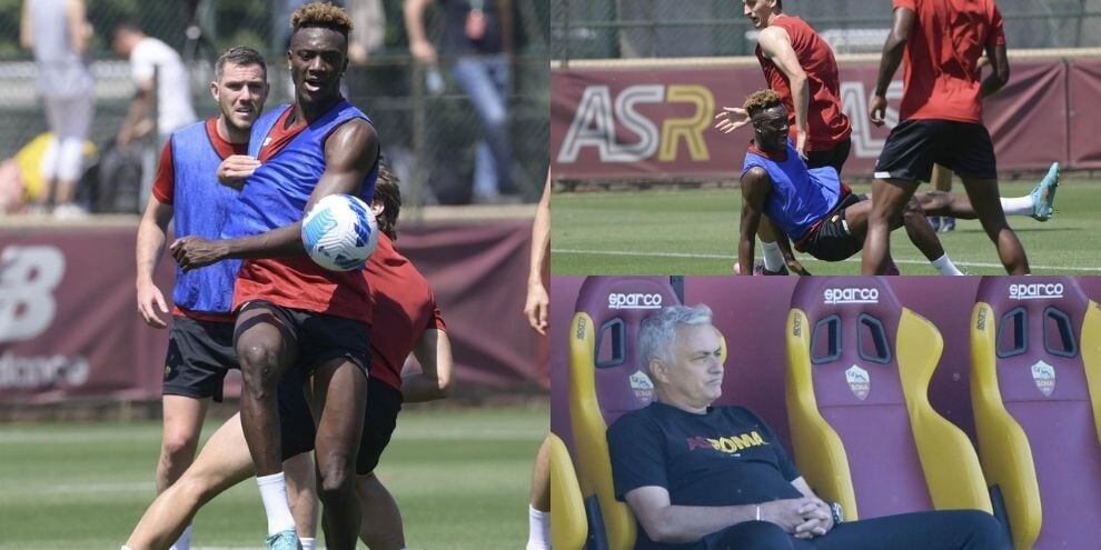 Abraham scatenato, Mourinho osserva: la Roma prepara il Torino