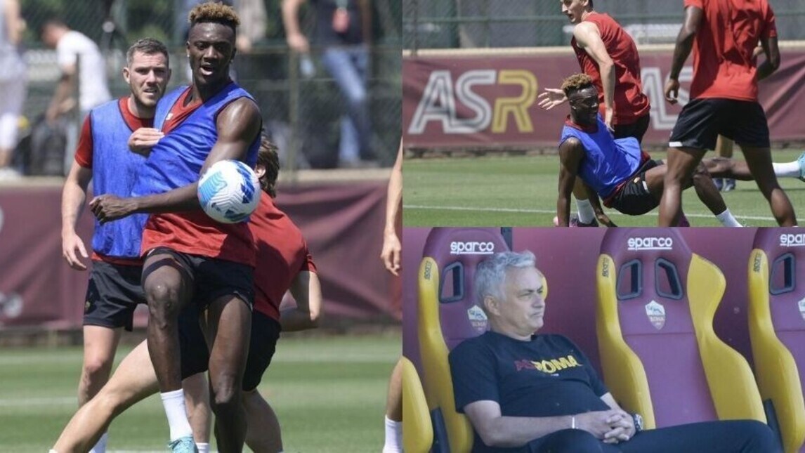 Abraham scatenato, Mourinho osserva: la Roma prepara il Torino
