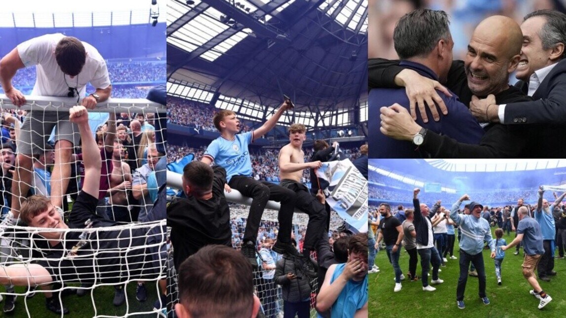 City campione, pazza festa dei tifosi e di Guardiola!