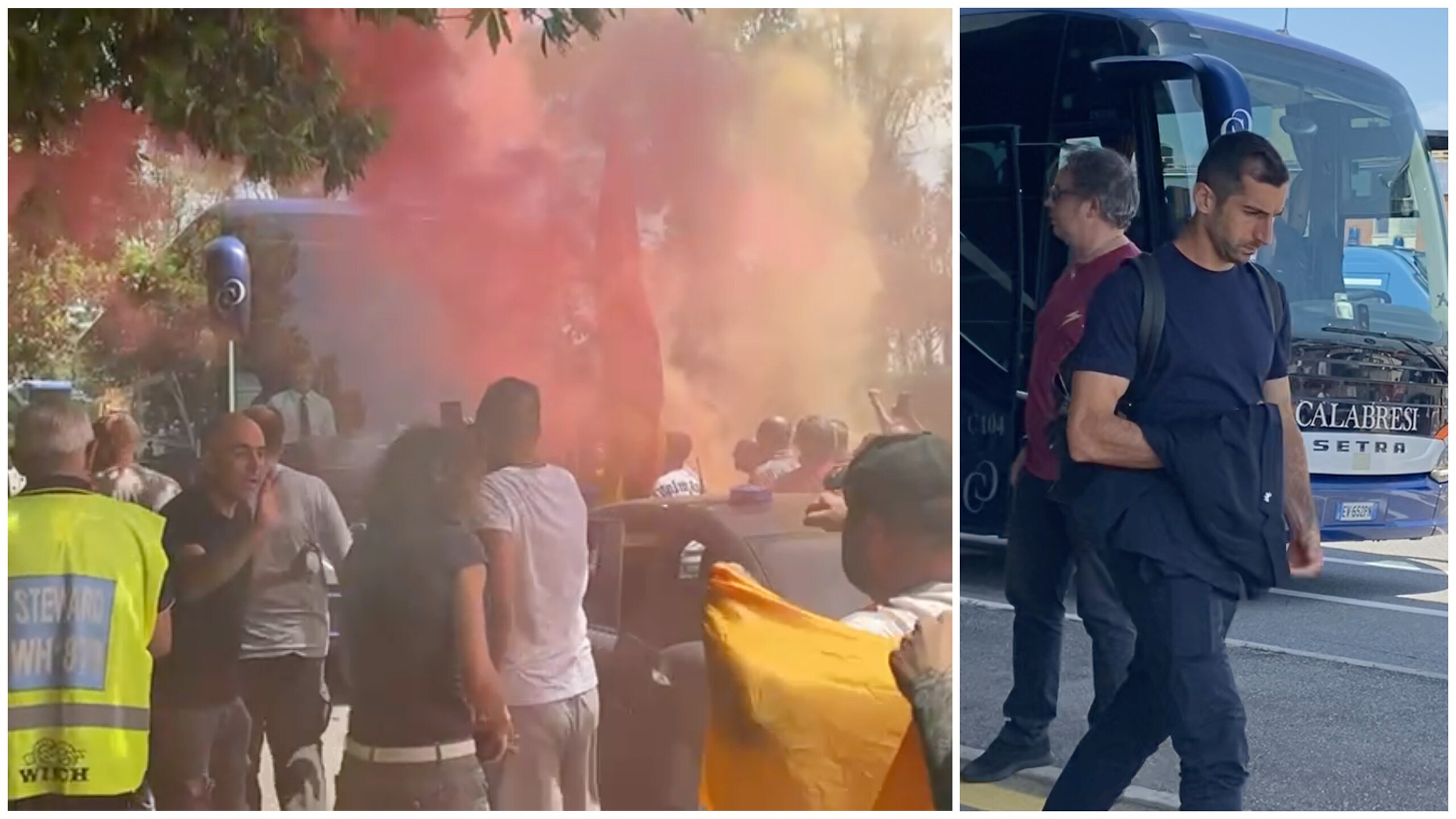 La Roma parte per Tirana: festa a Trigoria, a Fiumicino c’è Mkhitaryan