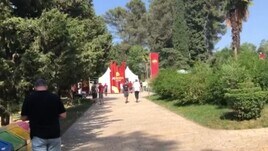 Tirana, alla scoperta della Fan Zone della Roma