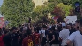 "Roma, Roma, Roma": che atmosfera a Tirana!