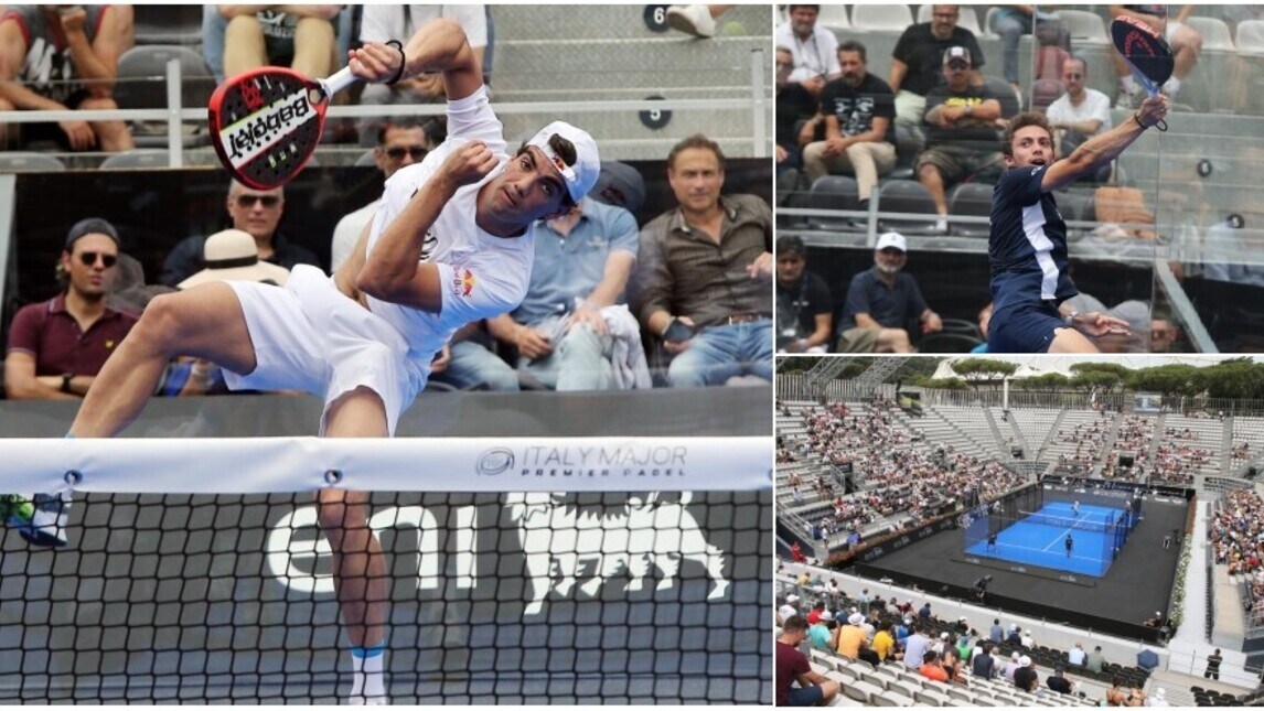 Padel, acrobazie e spettacolo all'Italy Major Premier di Roma
