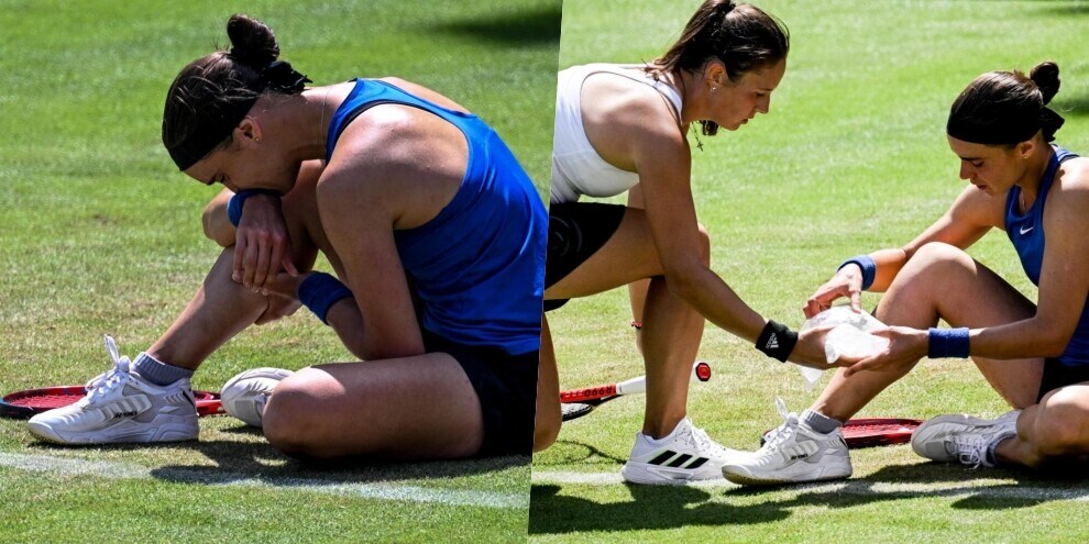 La russa Kasatkina corre in soccorso dell'ucraina Kalinina: l'emozionante aiuto diventa virale