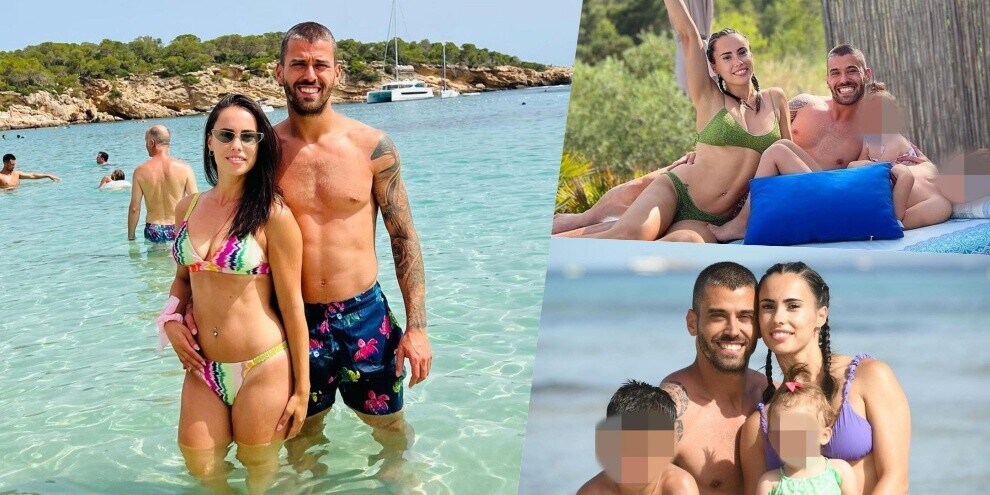 Spinazzola si gode le vacanze: relax a Ibiza con la moglie Miriam e i figli