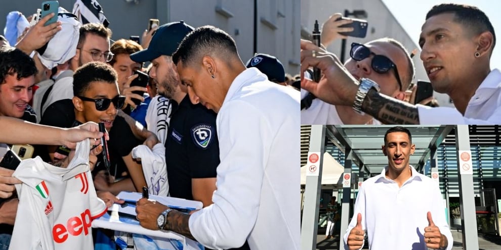 Di Maria al J Medical: tifosi della Juve in estasi