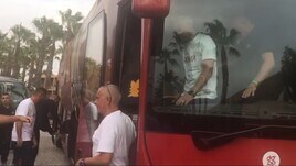 L’arrivo della Roma ad Albufeira