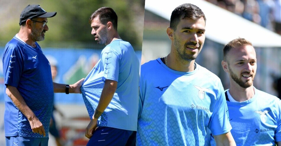 Lazio, Romagnoli e il discorso con Sarri: primo allenamento ad Auronzo