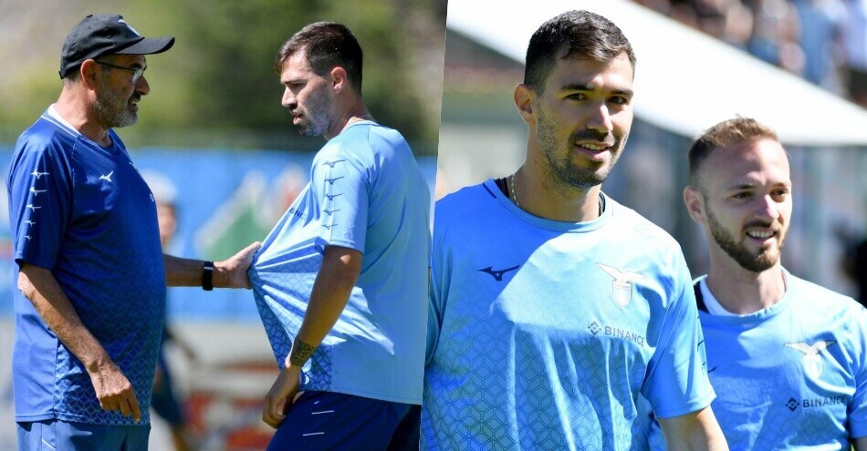 Lazio, Romagnoli e il discorso con Sarri: primo allenamento ad Auronzo