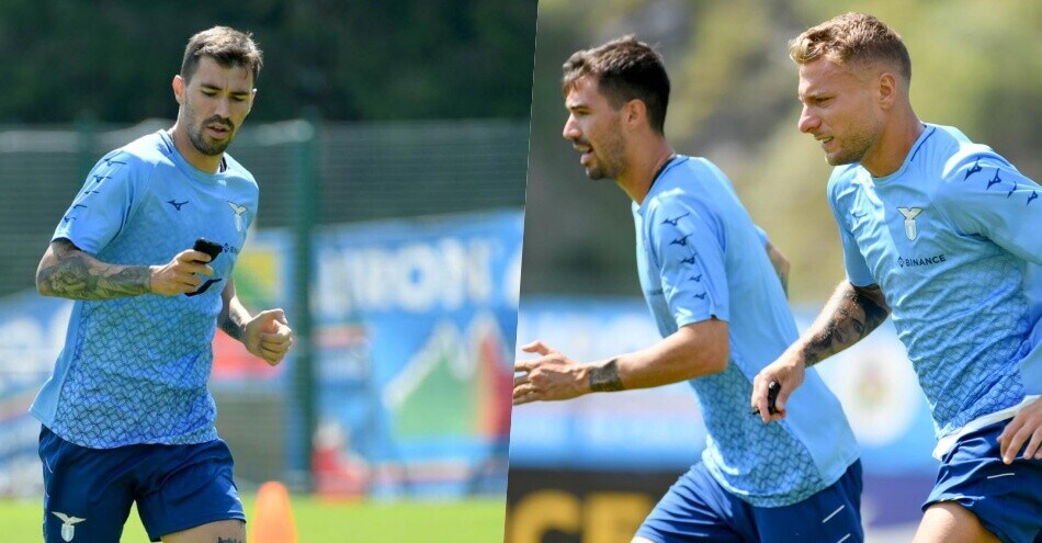 Lazio, Romagnoli e Immobile corrono insieme: che feeling!