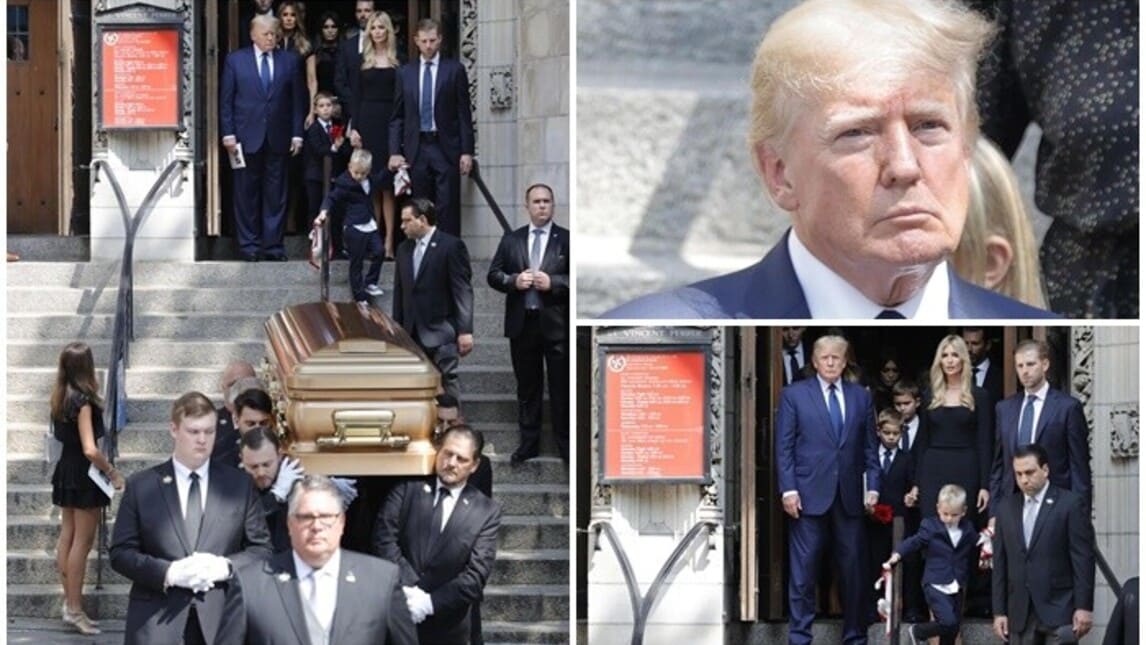 Ivana Trump, i funerali a New York: la bara color oro