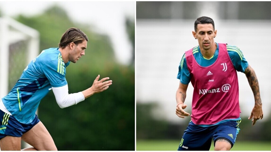 La Juve prepara il Barça a Los Angeles: Vlahovic e Di Maria concentrati