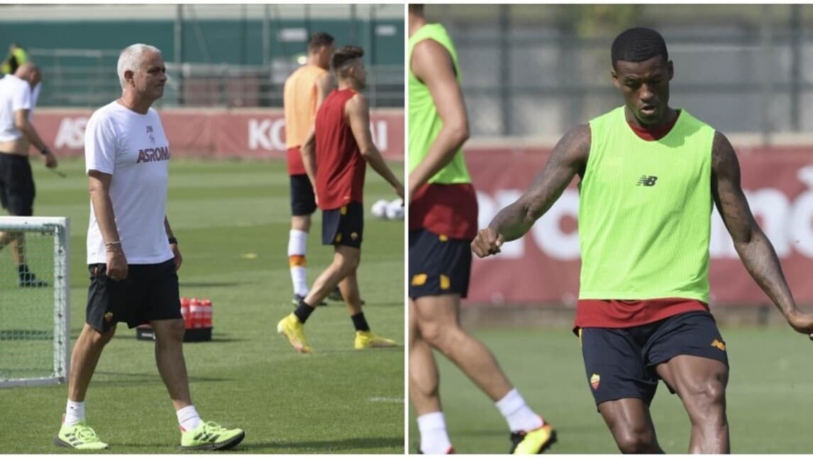 Roma, martedì pre-campionato: Wijnaldum scalpita in allenamento