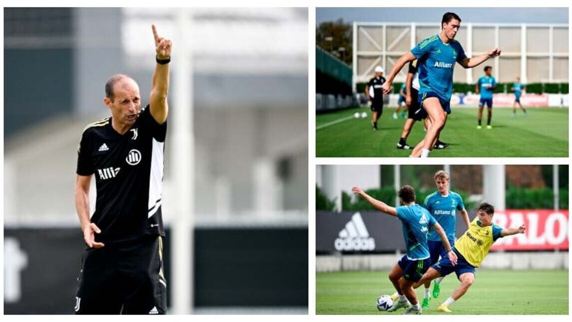 Juve, Allegri prepara l'esordio contro il Sassuolo: Vlahovic suona la carica