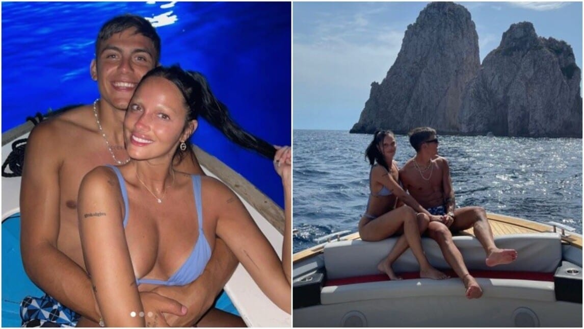 Dybala, giornata di relax a Capri con Oriana Sabatini: tutte le foto