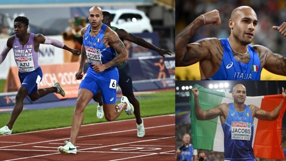 Jacobs imbattibile: vince l'oro agli Europei nei 100 metri!