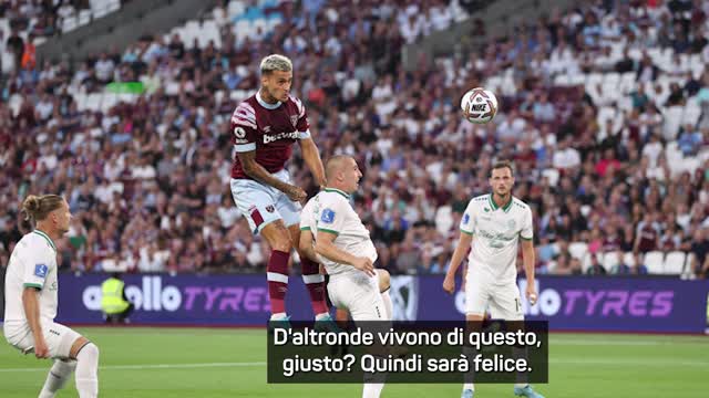  Scamacca-gol, e il West Ham va: "Vedremo molto altro da lui"