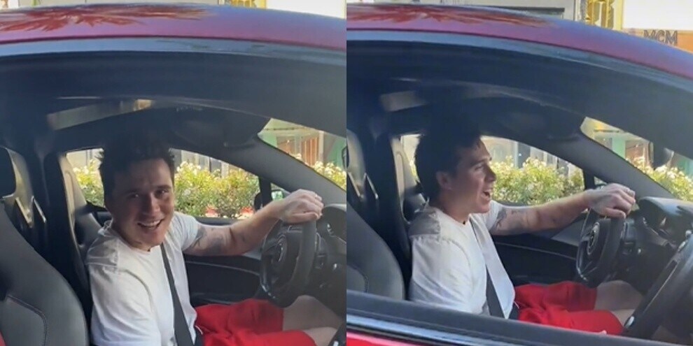 Brooklyn Beckham e la McLaren da 1 milione di euro facendo lo chef