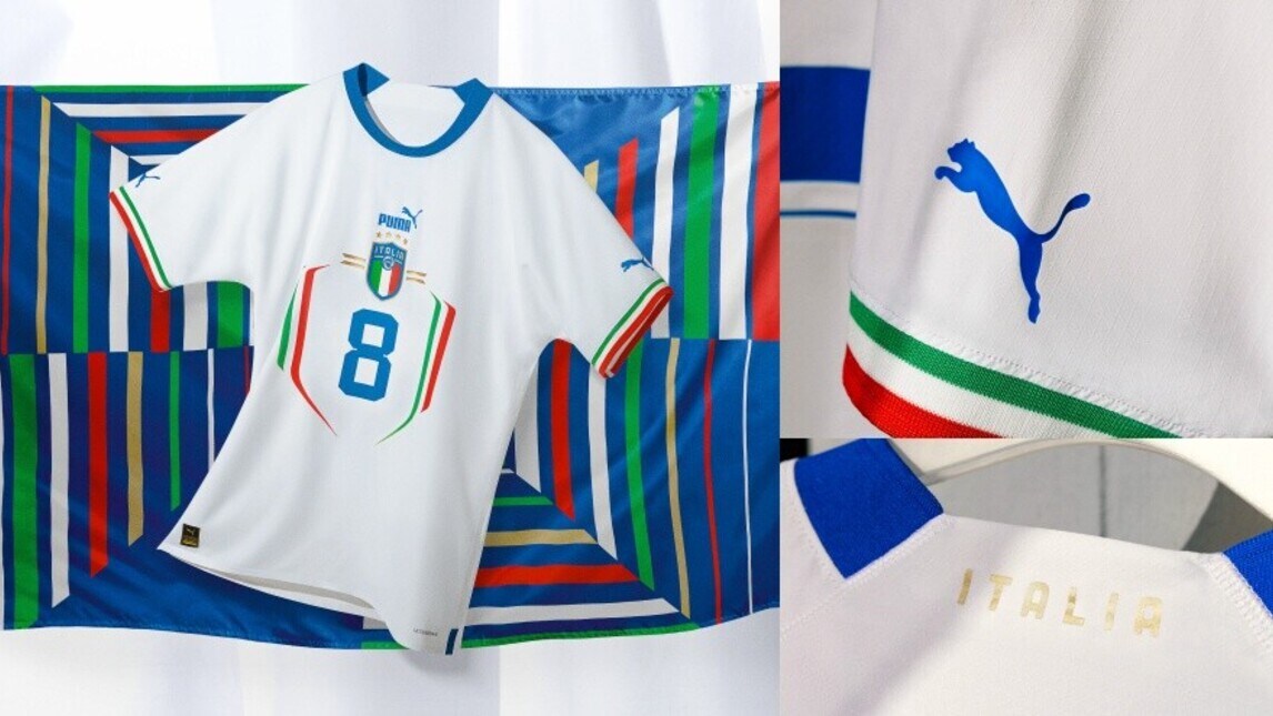 Italia, design audace e dettagli tricolore: ecco il nuovo kit away