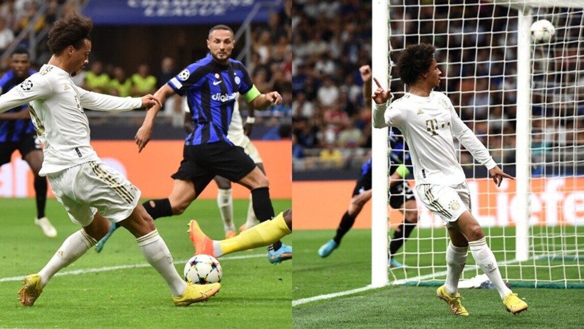 Sané, show da Champions: l'Inter si arrende al Bayern 2-0