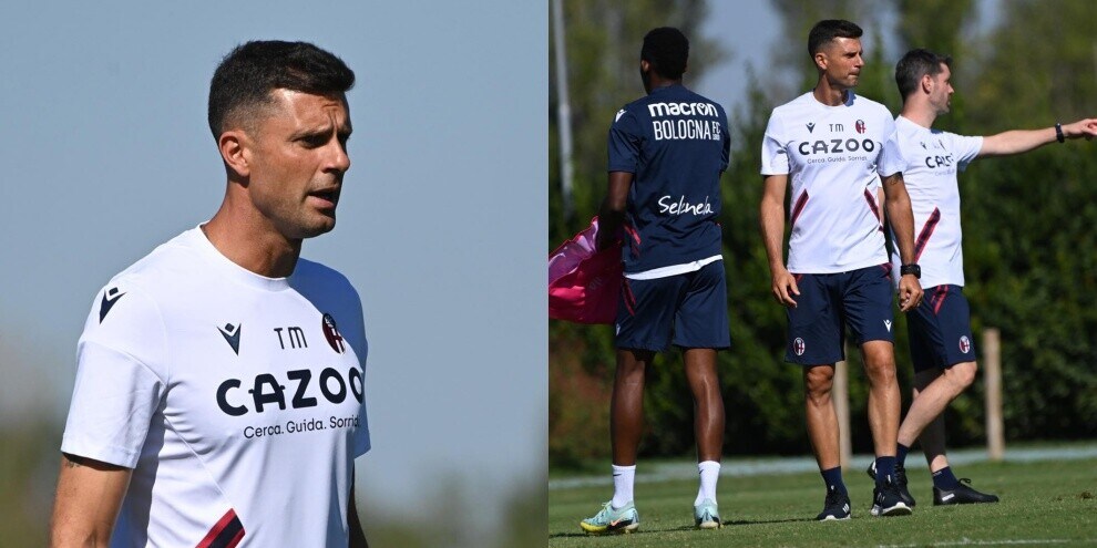 Il primo allenamento di Thiago Motta col Bologna