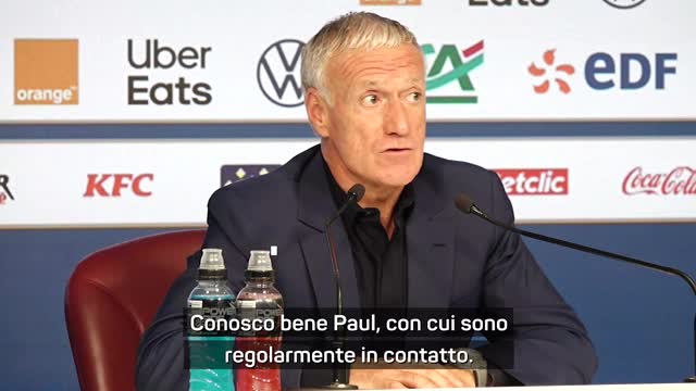 Deschamps : "Pogba à la Coupe du monde ? Impossible de dire maintenant"