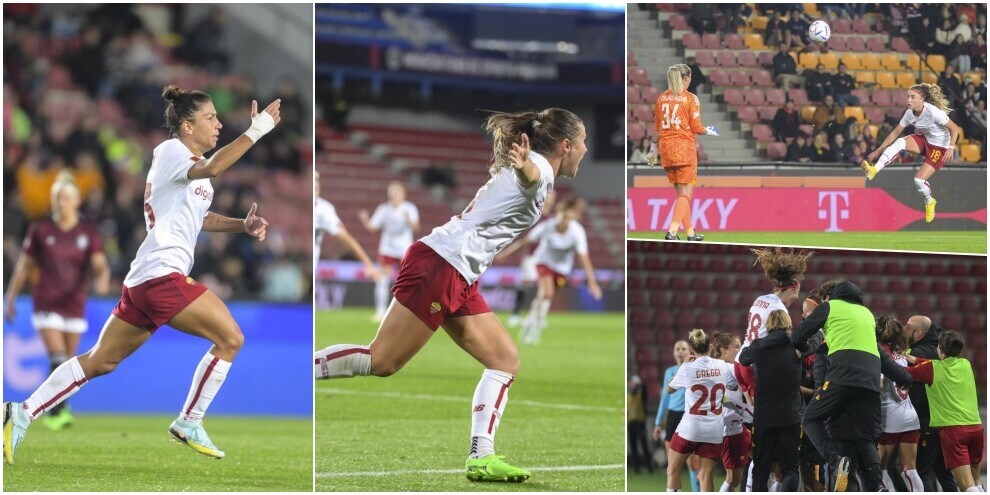 Women's Champions League, rimonta Roma sullo Sparta