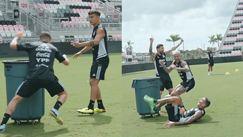 Dybala con l’Argentina continua l’allenamento per i mondiali di calcio