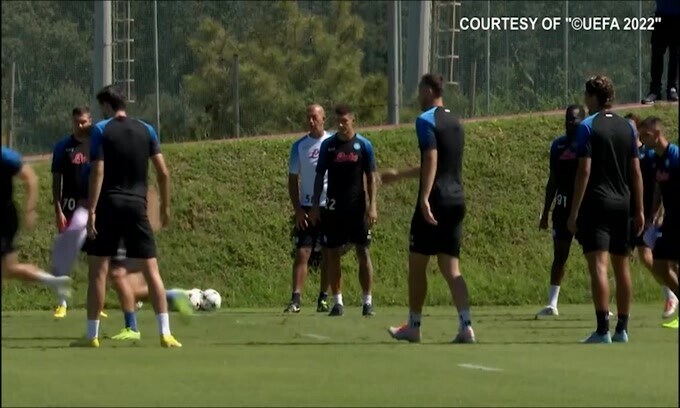 Napoli, Osimhen lavora in palestra
