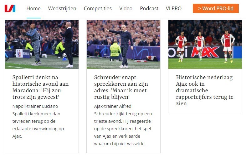 Voetbal International - "Il Napoli dà ad un Ajax incredibilmente debole una sconfitta storica: è la fine di un'era"