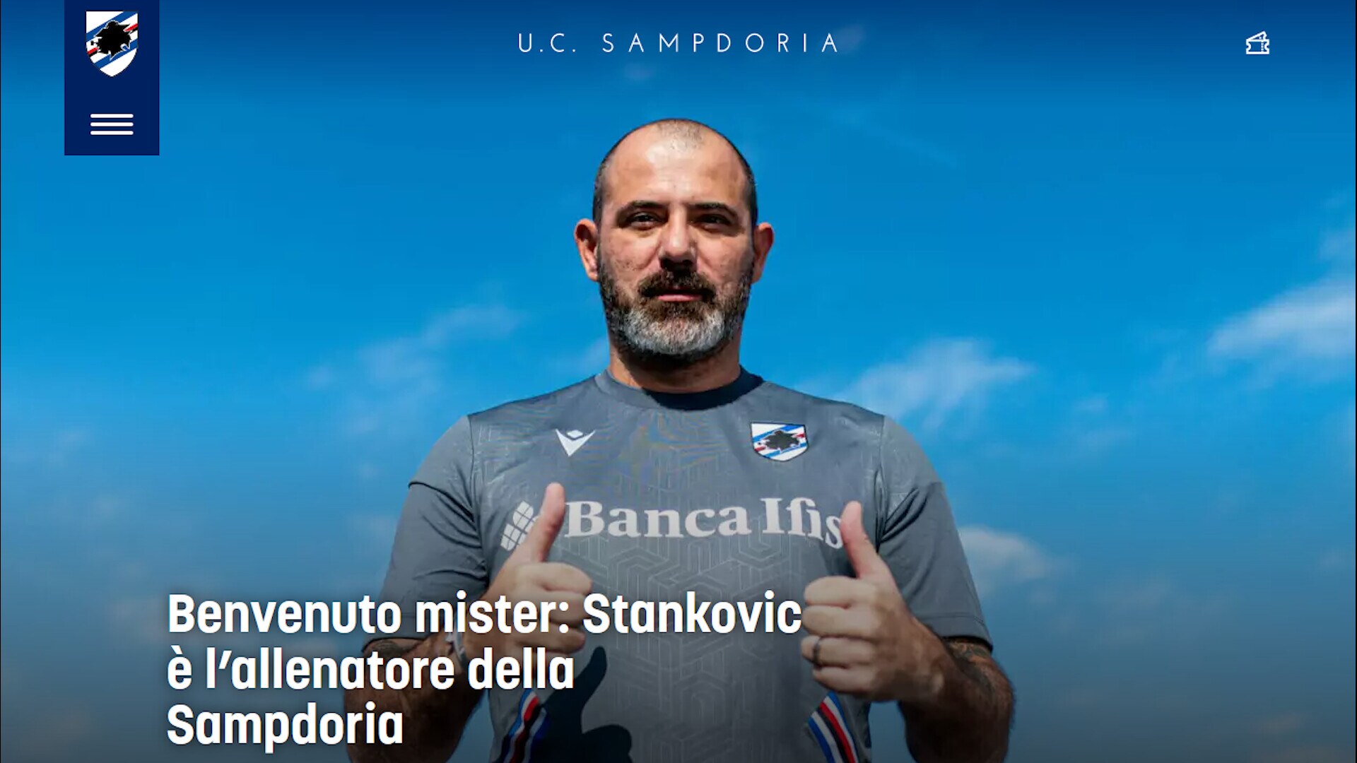 Sampdoria, ufficiale Dejan Stankovic