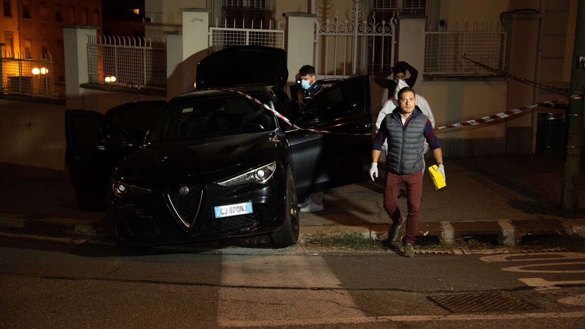Ladri in casa di Di Maria: l'automobile schiantata di un malvivente in fuga